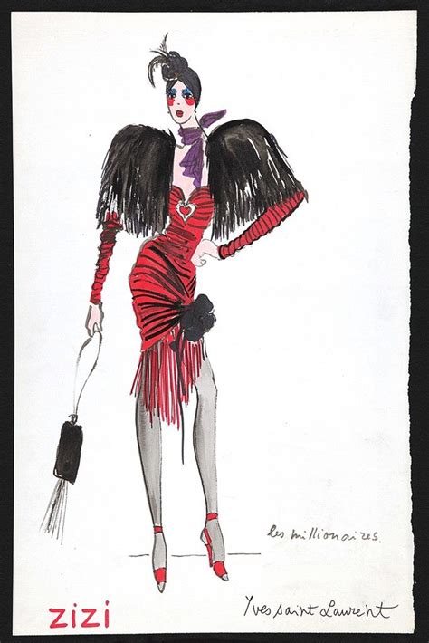 yves saint laurent knickerbocker draw|yves saint laurent sketches.